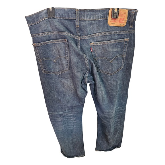 Levi's 569 Loose Straight Fit Waterless Jeans W34 L30 Dark Wash Denim - Picture 2 of 4